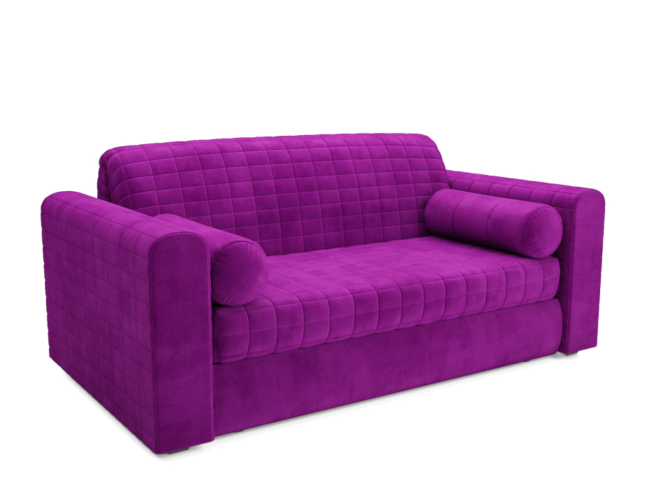 Диваны с ящиком для белья, Диван аккордеон Барон №5 НПБ 180х200 Микровелюр