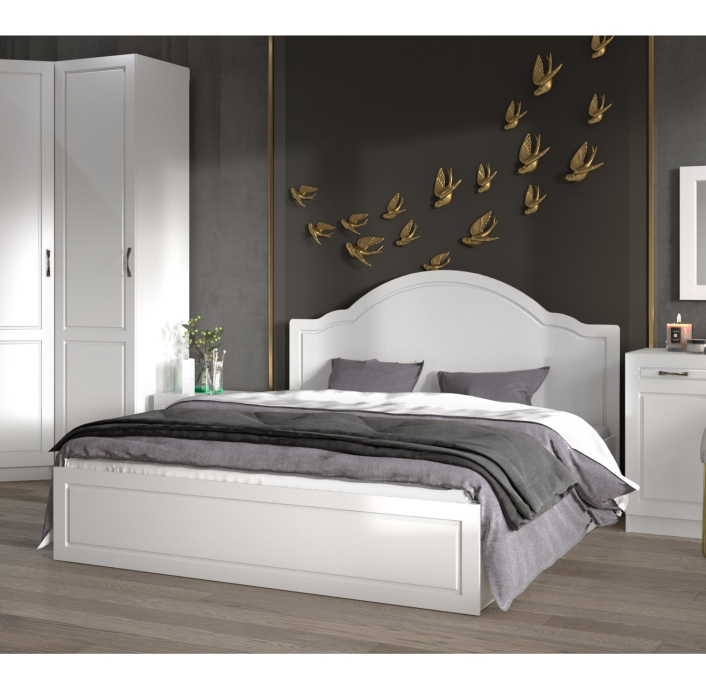 Кровати 160х200, Кровать с настилом ДСП Апполия 160х200