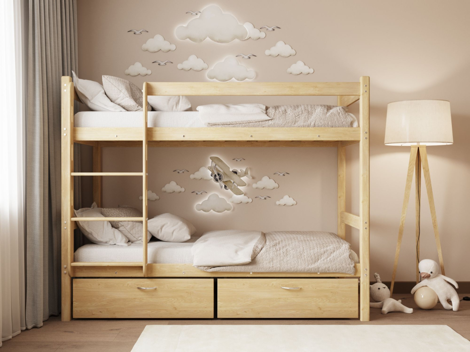 Кровати из массива, Двухъярусная кровать Мартина 80х190