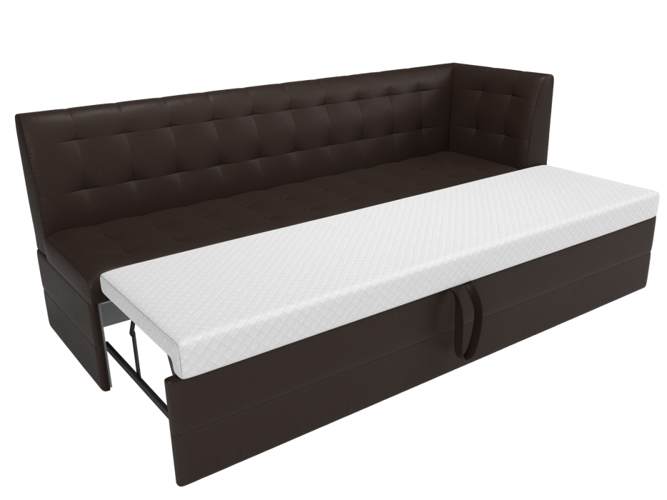 Диваны угловые кухонные, Кухонный диван Бриз с углом справа, экокожа