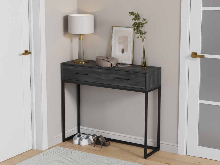 Журнальные столики, Консоль Айсберг Лофт 02 Черный