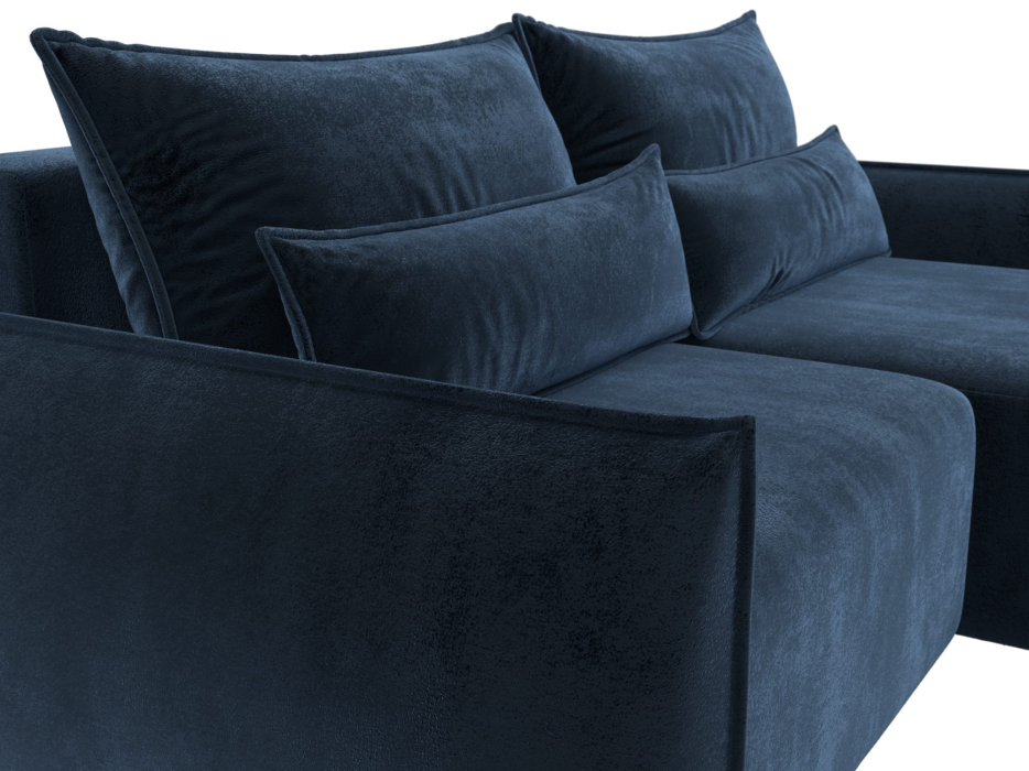 Диваны угловые в гостиную, Диван угловой Лига-051 НПБ угол универсальный, велюр TOWER