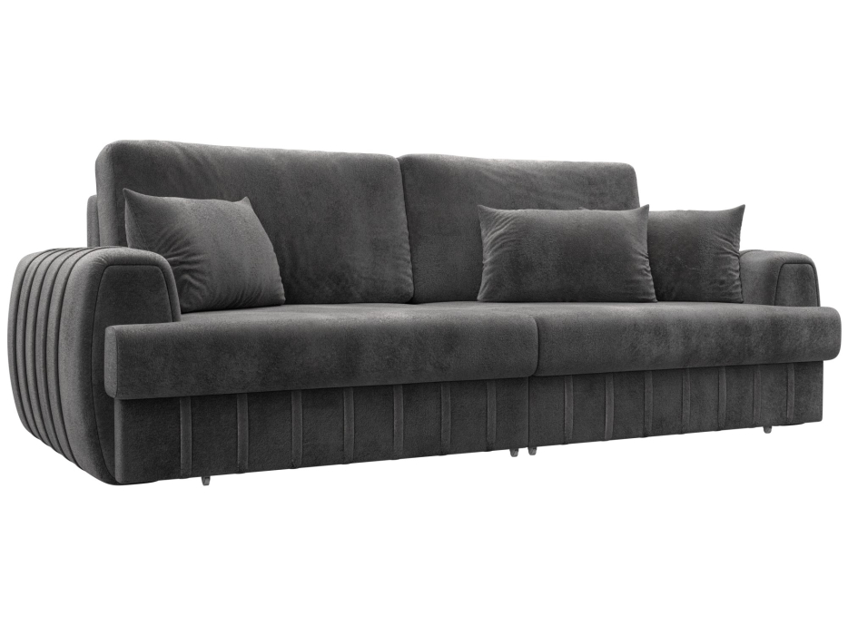 Диваны еврокнижки, Диван прямой Лига-057 НПБ, велюр TOWER