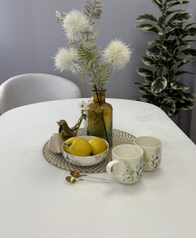 Стол Kenner 1300K раздвижной, стекло глянец