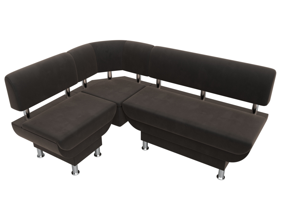 Кухонные уголки, Кухонный угловой диван Альфа левый угол, велюр