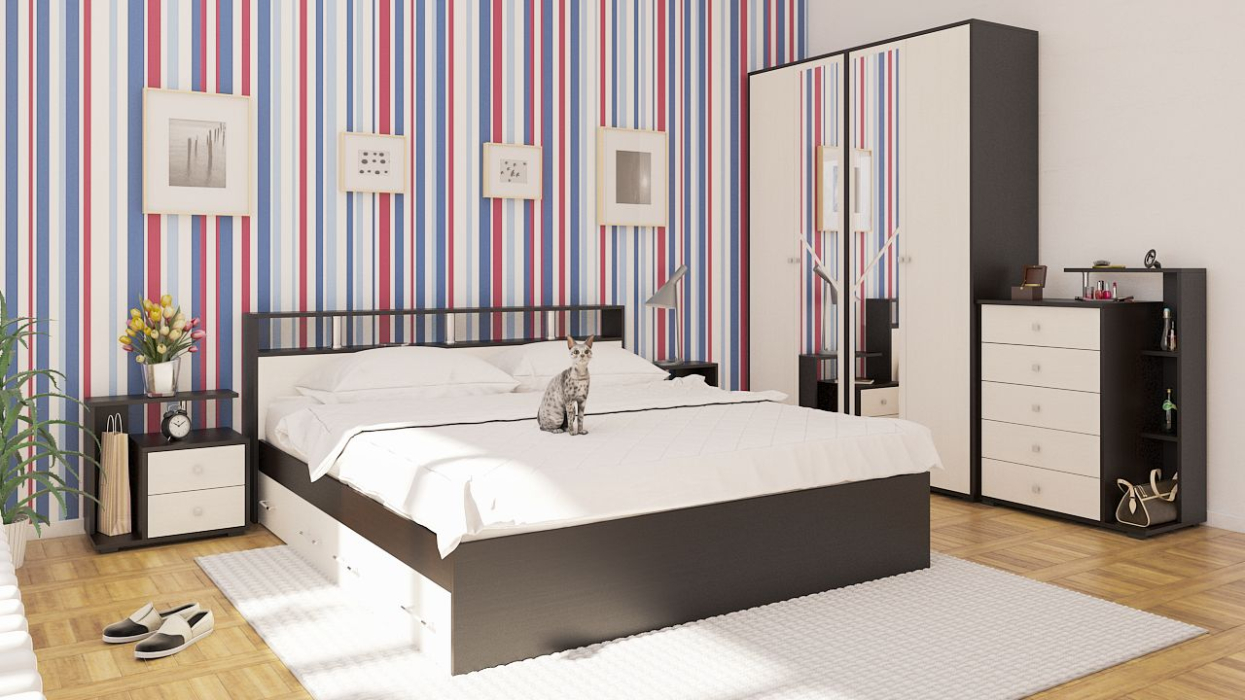 Спальные гарнитуры, Спальный гарнитур Камелия №11