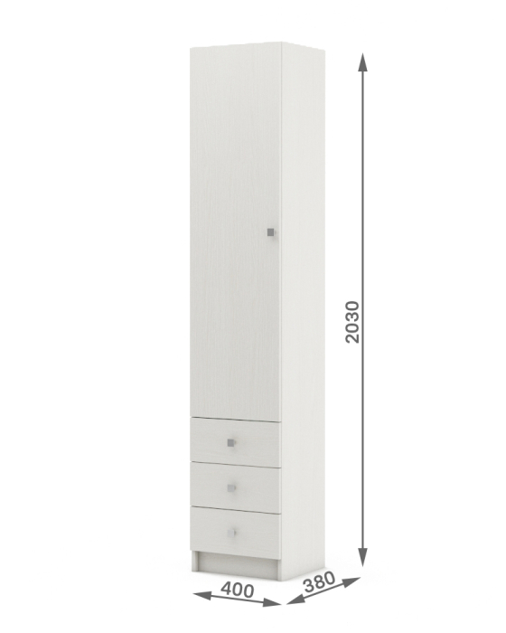 Шкафы одностворчатые, Шкаф Бостон-3