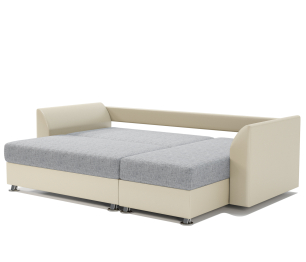 Угловой диван Ария Скала правый, шенилл / экокожа