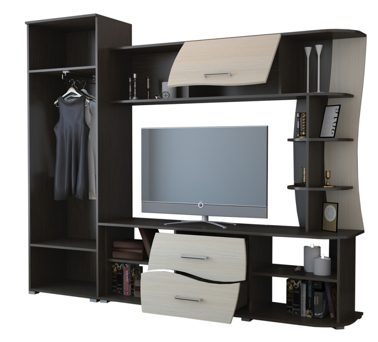 Стенки для гостиной, Гостиная Капри (венге / дуб)