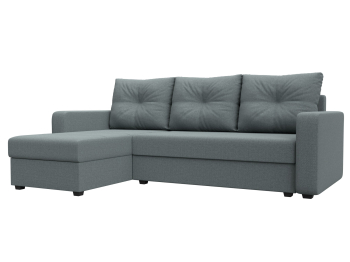 Диван угловой Ливерпуль Лайт левый угол, рогожка Амур