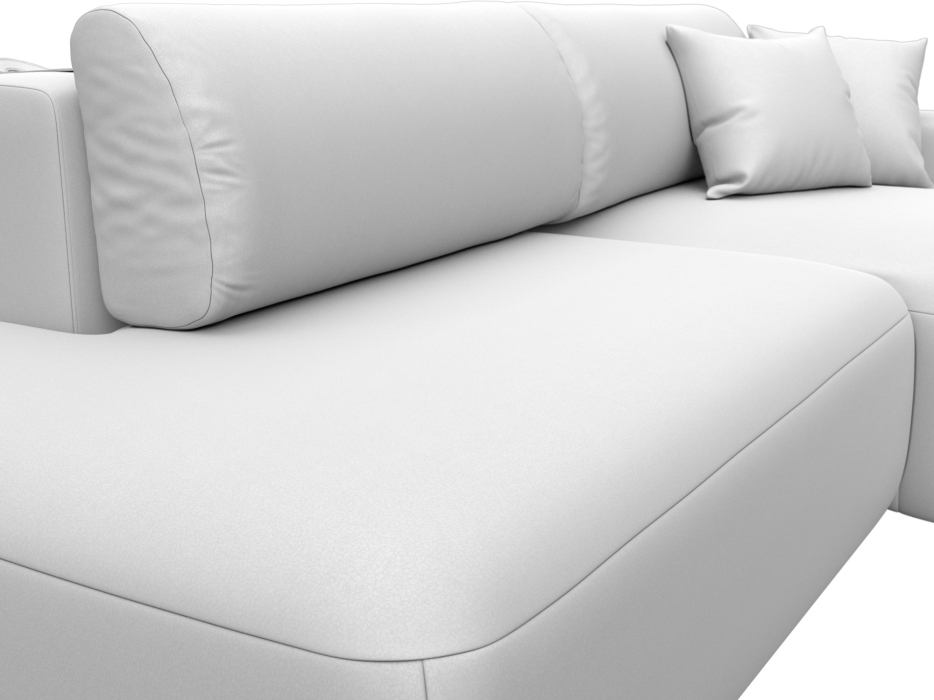 Диваны угловые в гостиную, Диван угловой Лига-036 НПБ Модерн правый угол, экокожа GRIFON 