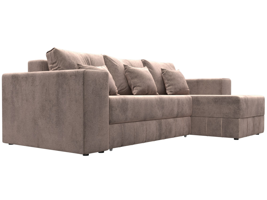 Диваны угловые в гостиную, Диван угловой Лига-076 угол универсальный, велюр TOWER