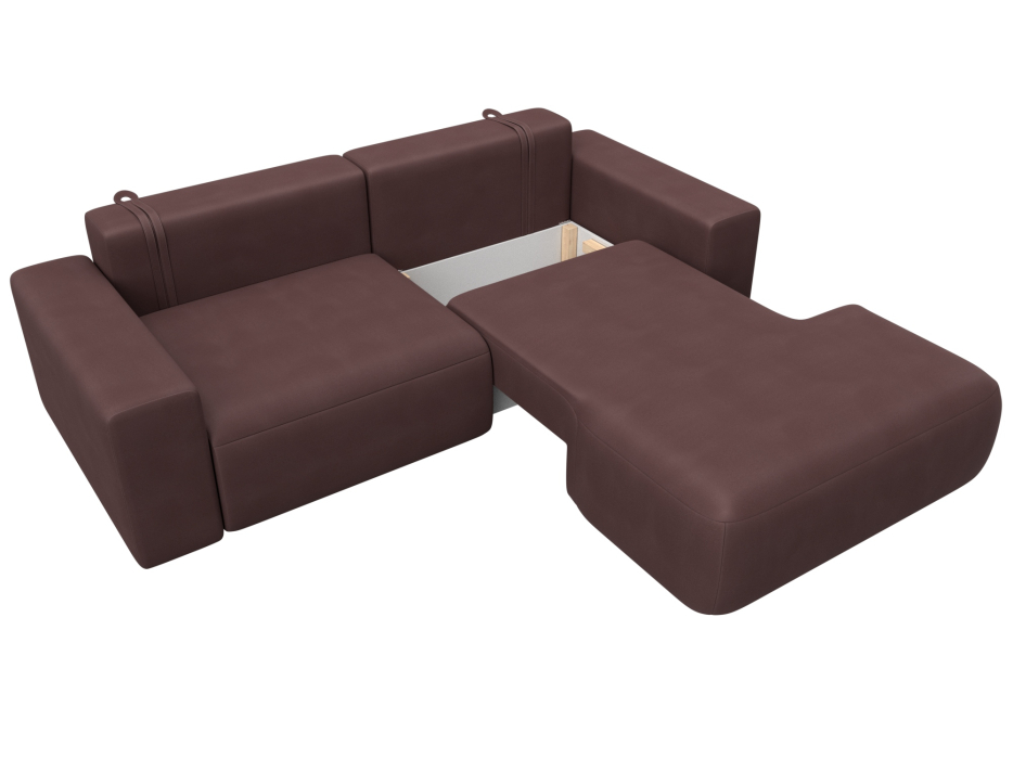 Диваны угловые в гостиную, Диван угловой Лига-036 НПБ Классик правый угол, замша JOLY