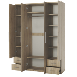 Шкаф четырехдверный Мелодия МКЯ2-43 200х60