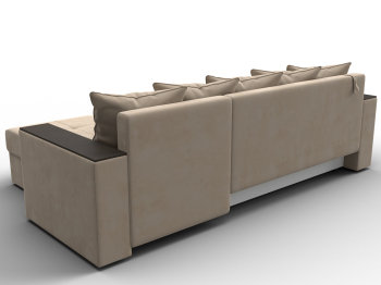 Диван угловой Дубай Лайт угол универсальный, велюр