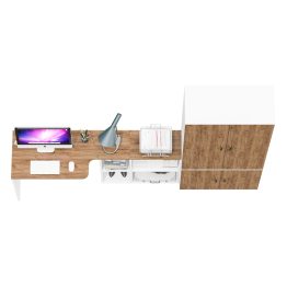 Платяной шкаф Лидер-8 и стол-трансформер