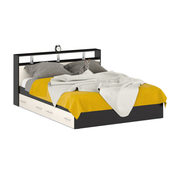 Двуспальные, Кровать Камелия 1600 с ящиками