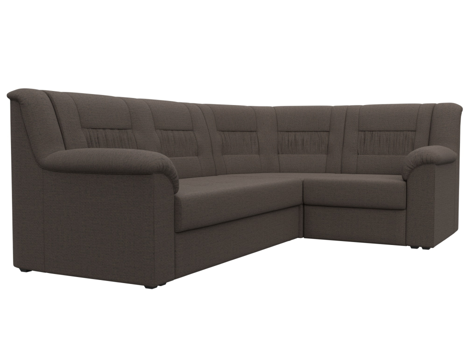 Диваны угловые в гостиную, Диван угловой Карелия правый угол, рогожка Амур