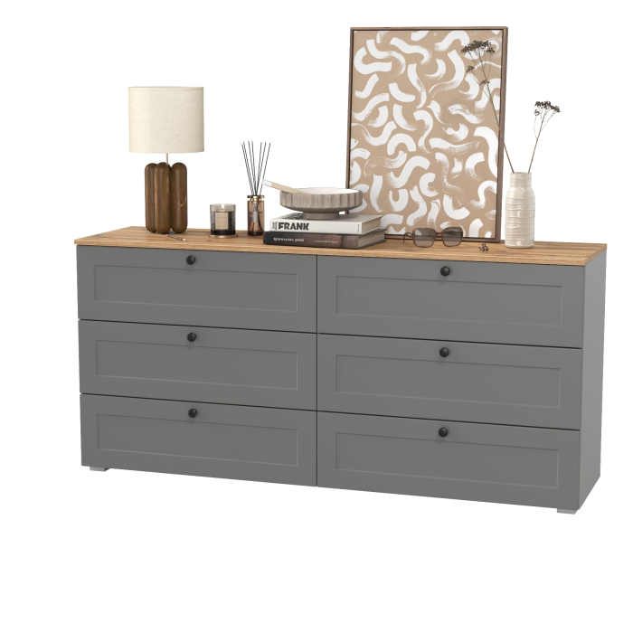 Комоды, Комод 6-ть ящиков Mobi Остин 16.240