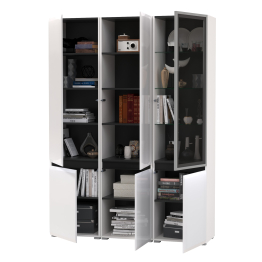 Набор шкафов в гостиную Сидней из двух шкафов 13.200 и одного шкаф-витрины 13.201