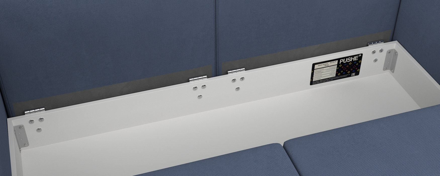 Дизайнерские диваны для гостиной, Диван-кровать Фьорд SMART 140, велюр