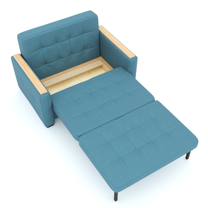 Диваны с ящиком для белья, Диван- кровать Этро Вуд, рогожка, 130