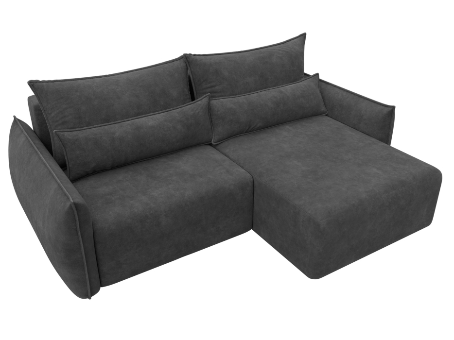 Диваны угловые в гостиную, Диван угловой Лига-051 НПБ угол универсальный, велюр BRUT