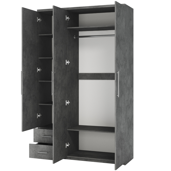 Для одежды, Шкаф трехдверный Мелодия МКЯ-32/1 165х60