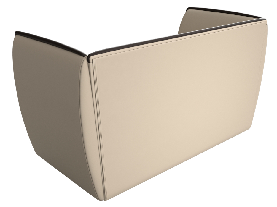 Дизайнерские диваны для гостиной, Прямой диван Бергамо 2-х местный, экокожа