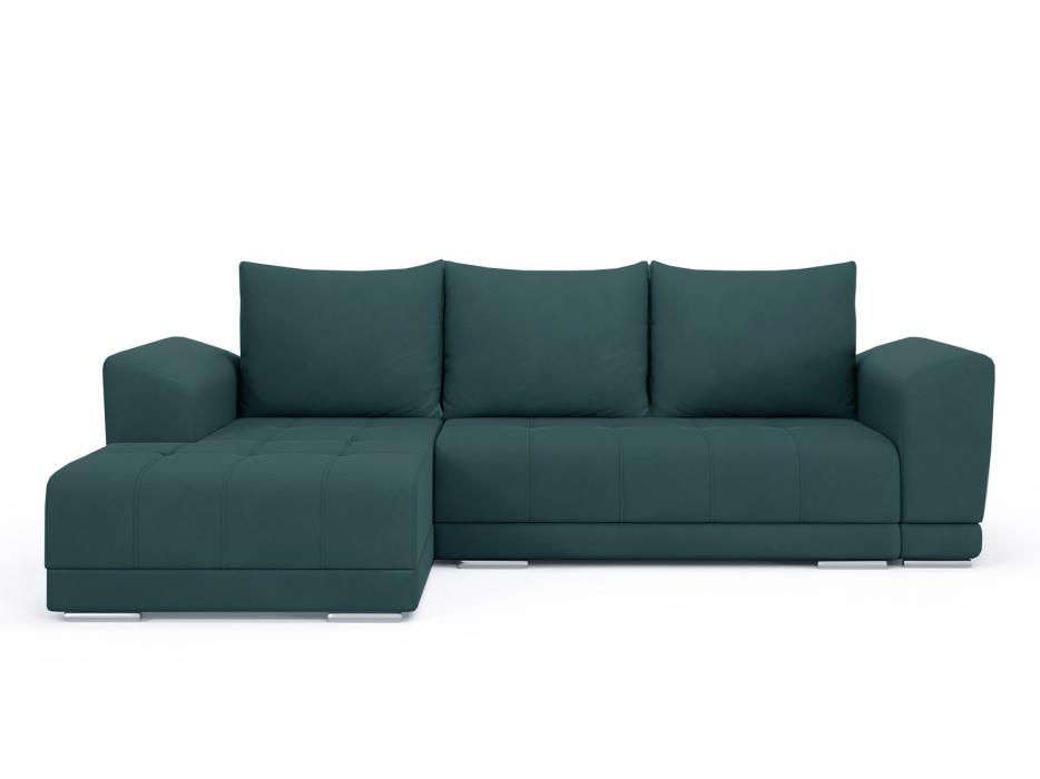 Диваны угловые в гостиную, Диван-кровать угловой Рентон еврокнижка, велюр