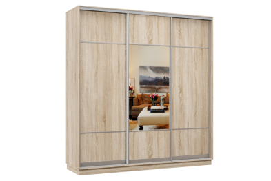 Шкаф-купе Премьер Лайт 33 (08;05;08) трехдверный