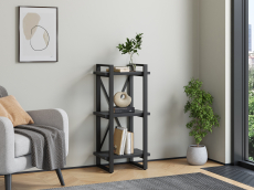 Стеллажи, Стеллаж Айсберг Лофт 40х102-2 черный