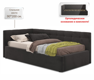 Односпальная кровать-тахта Bonna 900 ортопедическое основание с матрасом PROMO B COCOS