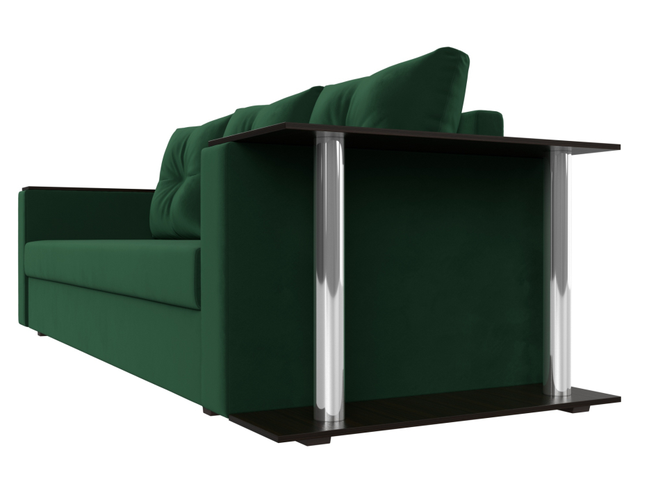 Диваны еврокнижки, Диван прямой Атланта со столом справа, велюр