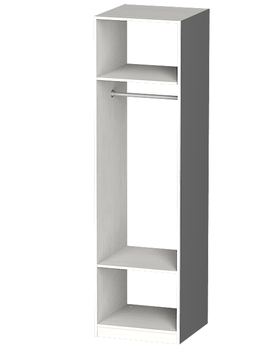 Напольные, Шкаф-Вешалка с зеркалом Лайф 60*60*215
