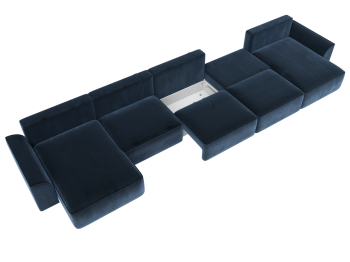 Диван П-образный Лига-048 НПБ МегаЛонг, велюр TOWER