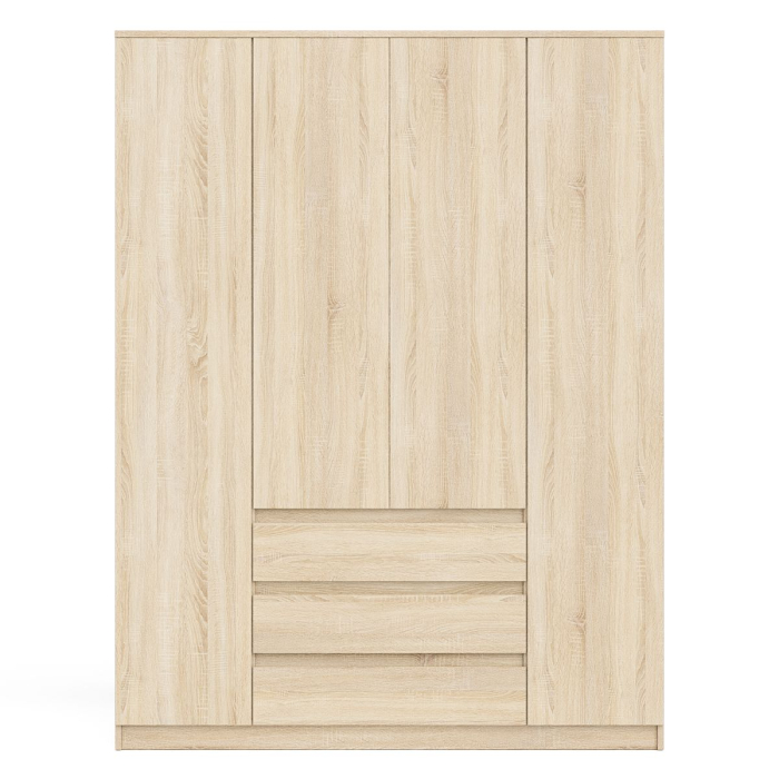 Шкафы распашные, Шкаф-комод с тремя ящиками и четырьмя дверками Мори МШ1600.1