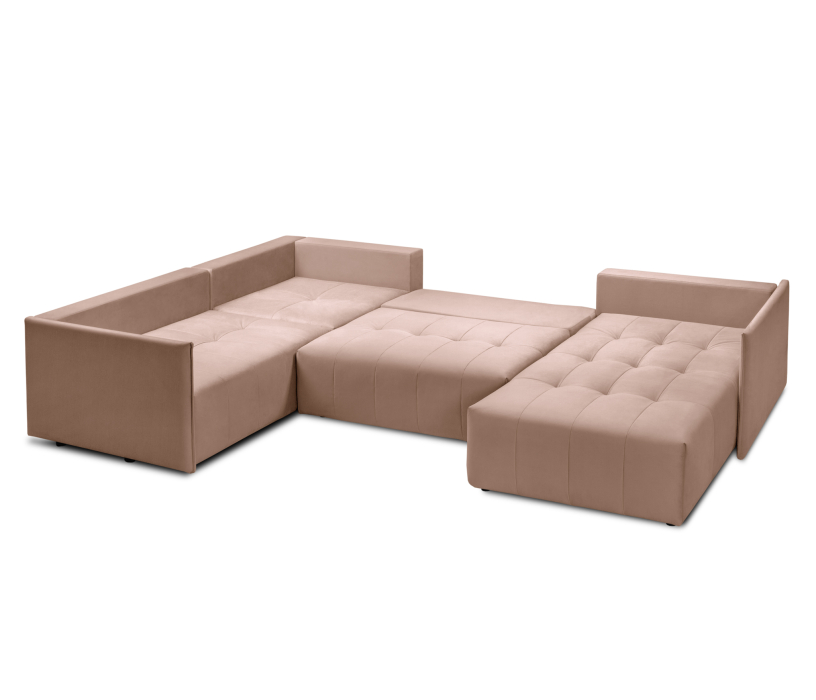 Диваны угловые в гостиную, Диван еврокнижка Чилетти П-образный