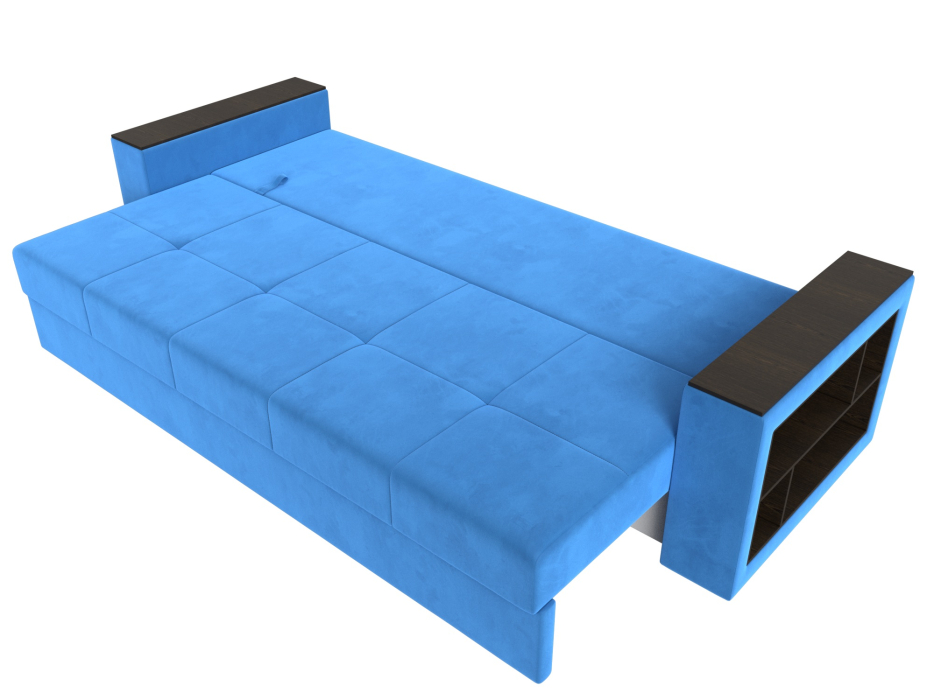 Диваны прямые, Диван прямой Дубай Лайт полки справа, велюр