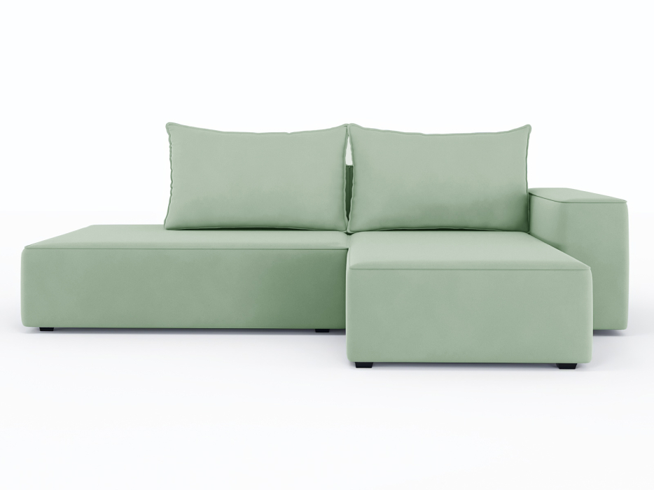 Диваны угловые в гостиную, Диван-кровать угловой Кензо еврокнижка, велюр