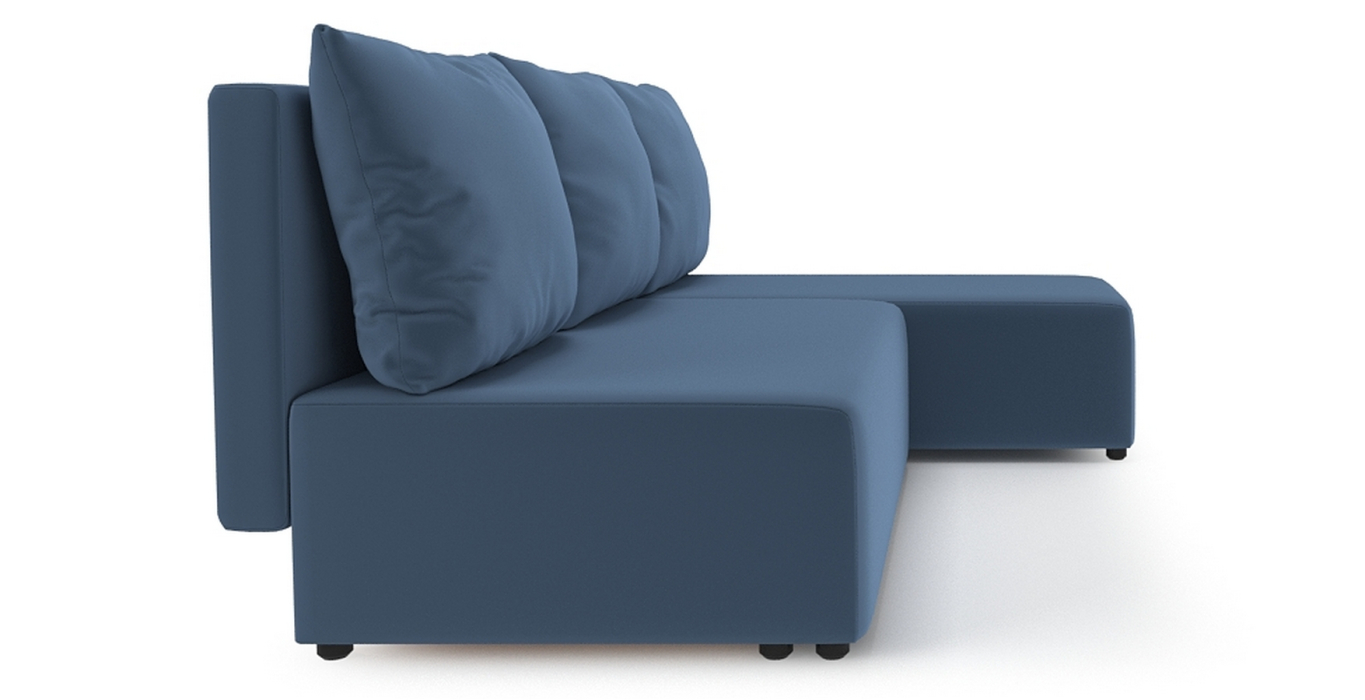 Диваны угловые в гостиную, Угловой диван Каир Lux, велюр, правый