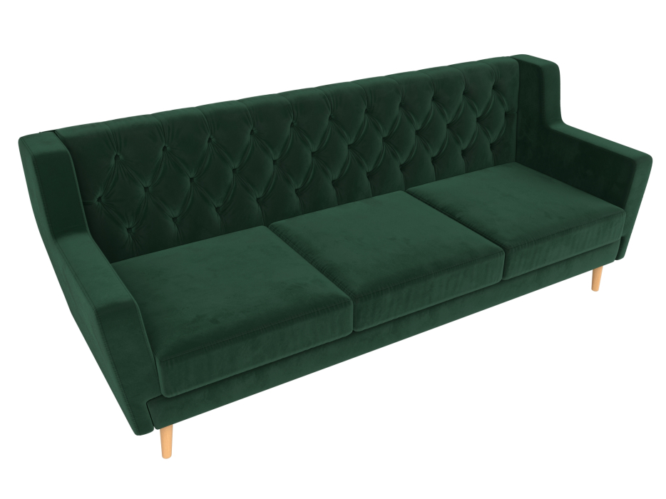 Диваны прямые кухонные, Прямой диван Брайтон 3 Люкс, велюр