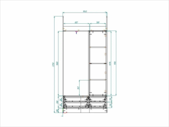 Прихожая Лайк-3 104x37x225 с зеркалом