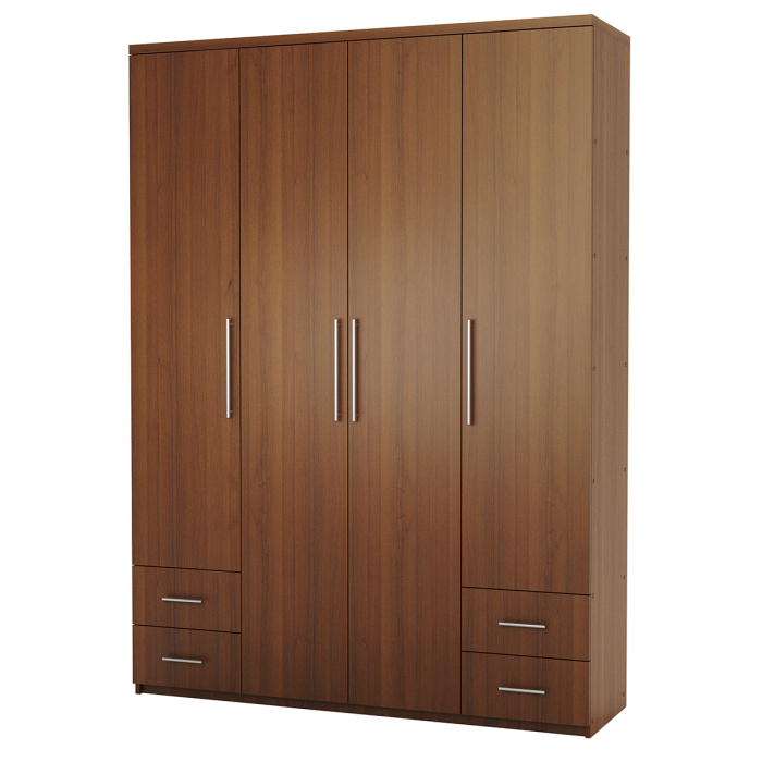 Для одежды, Шкаф четырехдверный Мелодия МКЯ2-43 120х60