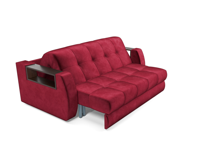 Диваны с ящиком для белья, Диван аккордеон Барон №3 ППУ 120х200 Бархат