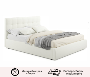 Мягкая кровать Selesta 1400 с матрасом АСТРА с подъемным механизмом