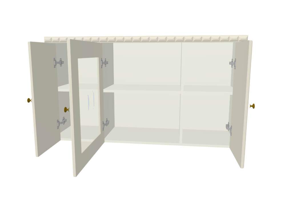 Настенные полки, Гостиная Деметра А-5 Антресоль  *без карниза