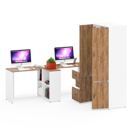 Мебель для домашнего обучения двоих детей Лидер-8 № 46