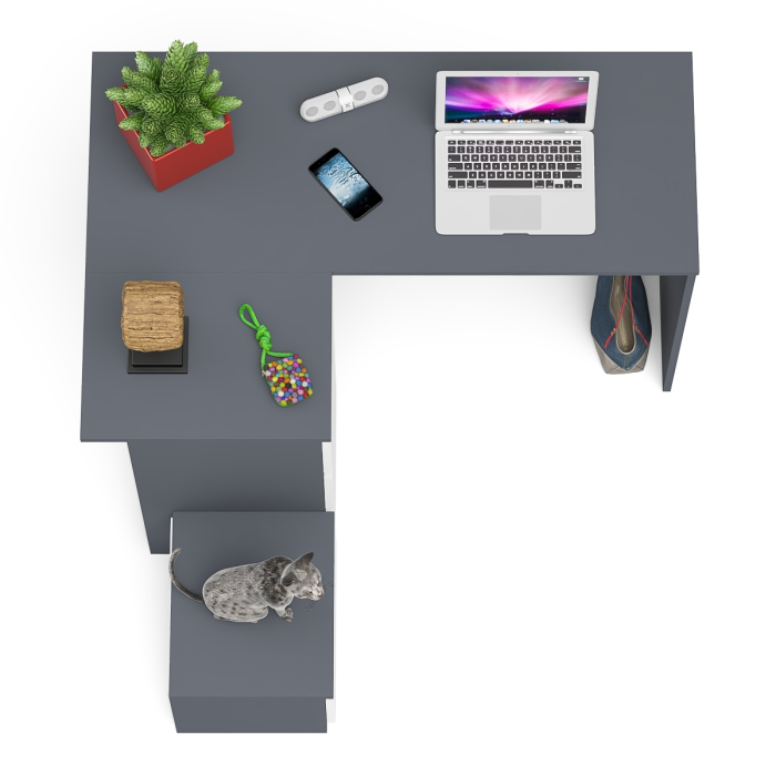 Угловые, Компьютерный стол угловой Мори МС-16 левый и тумбочка на 400