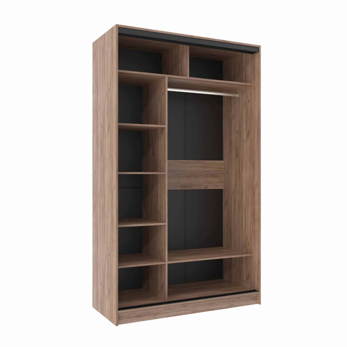 Шкафы-купе 2-х дверные, Шкаф-купе 2-дв  Домашний 1350 зеркало/лдсп  (в2295*ш1350*г595)